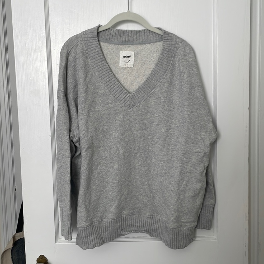 Aerie V-Neck Sweatshirt